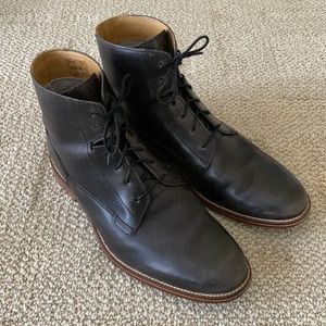 J Brand Men’s Shoes Boots Lace up “Fellow” US size 9 Dark charcoal / black